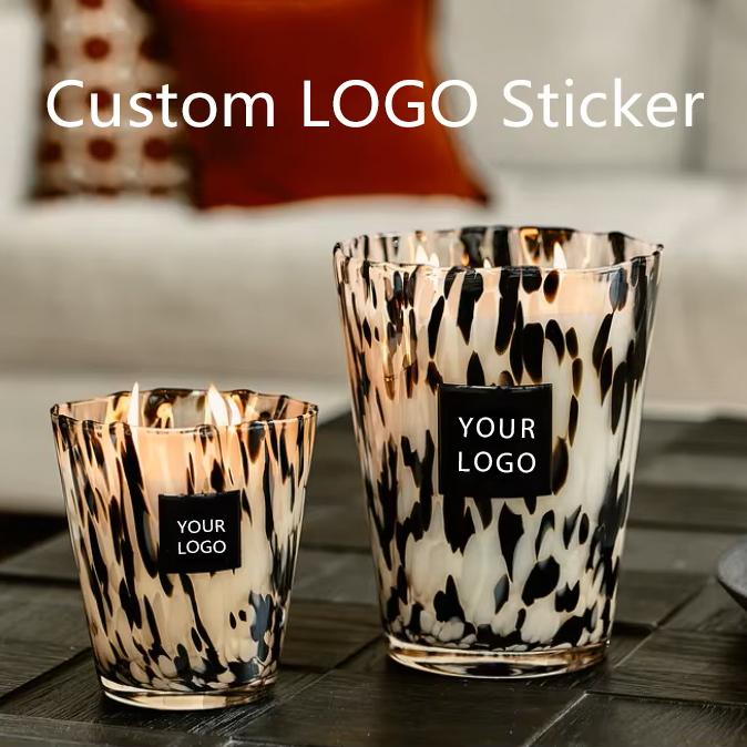 Personalised Candle Label - LOGO personalizzato Adesivi a cupola epossidica