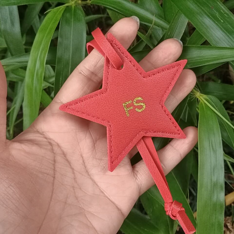 1 pz iniziali gratuite stella  - Monogram Keychain Leather recensione e prezzo